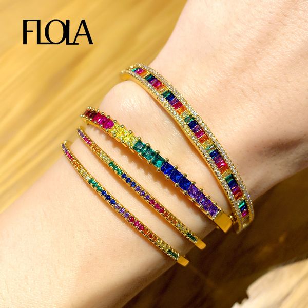 flola rainbow bangles for women crystal gold filled cubic zirconia cc cuff bangles cz pave open personalized bracelets brtb90, Black
flola rainbow bangles for women crystal gold filled cubic zirconia cc cuff bangles cz pave open personalized bracelets brtb90, Black