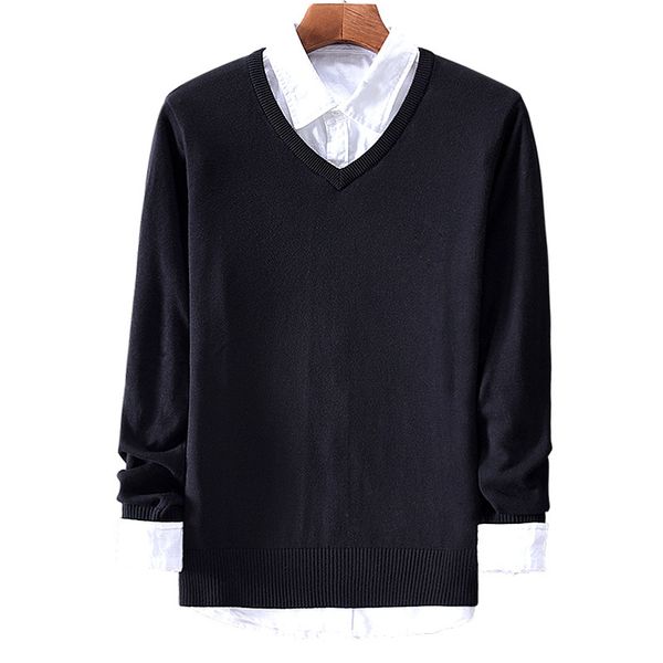 cotton sweater men long sleeve pullovers outwear man v-neck sweaters loose solid fit knitting clothing 6colors new, White;black
cotton sweater men long sleeve pullovers outwear man v-neck sweaters loose solid fit knitting clothing 6colors new, White;black