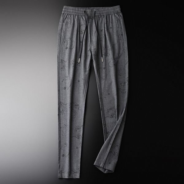 men's pants spring and summer luxury allover printed elastic waist mens trousers plus size 4xl slim young man casual, Black
men's pants spring and summer luxury allover printed elastic waist mens trousers plus size 4xl slim young man casual, Black