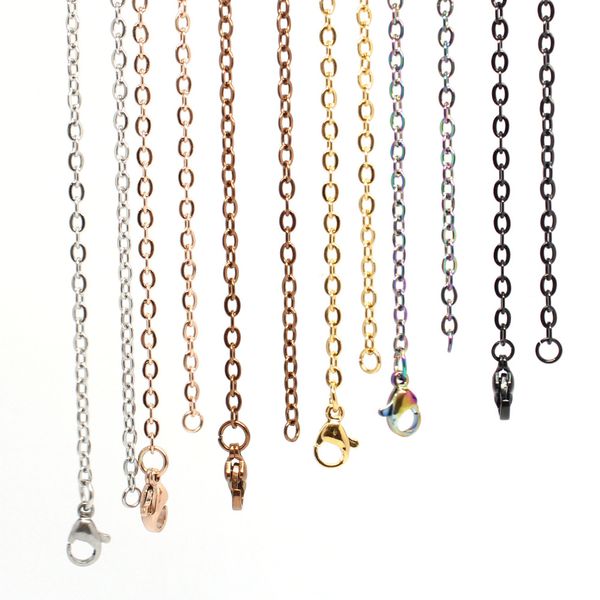 18'' 20'' 24'' 28'' 32'' 2.5mm silver/ gold/ rose gold/black 316 stainless steel cable cha
18'' 20'' 24'' 28'' 32'' 2.5mm silver/ gold/ rose gold/black 316 stainless steel cable cha