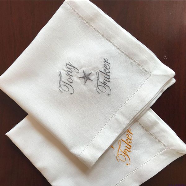30pcs 45*45cm table napkin personalized bride & groom name dinner wedding washable napkins wedding party supplies embroider logo
30pcs 45*45cm table napkin personalized bride & groom name dinner wedding washable napkins wedding party supplies embroider logo