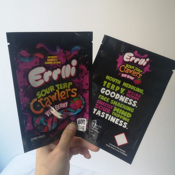 new arrival 600mg errlli sour terp crawlers maylar bag dankest gummi worm mylar bags smell proof very berry packaging bags
new arrival 600mg errlli sour terp crawlers maylar bag dankest gummi worm mylar bags smell proof very berry packaging bags