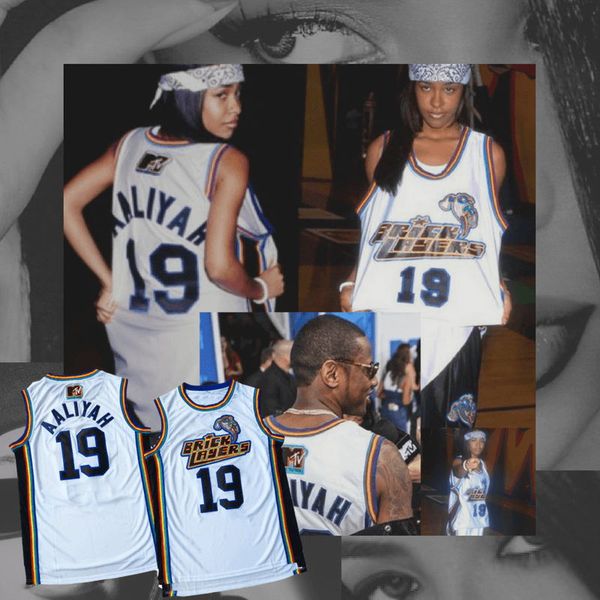Aaliyah Bricklayers #19 1996 MTV Rock N Jock Jersey SIXTH ANNUAL B-BALL JAM 96' High Quanlity Polyester Double Stiched Basketball Jersey
Aaliyah Bricklayers #19 1996 MTV Rock N Jock Jersey SIXTH ANNUAL B-BALL JAM 96' High Quanlity Polyester Double Stiched Basketball Jersey