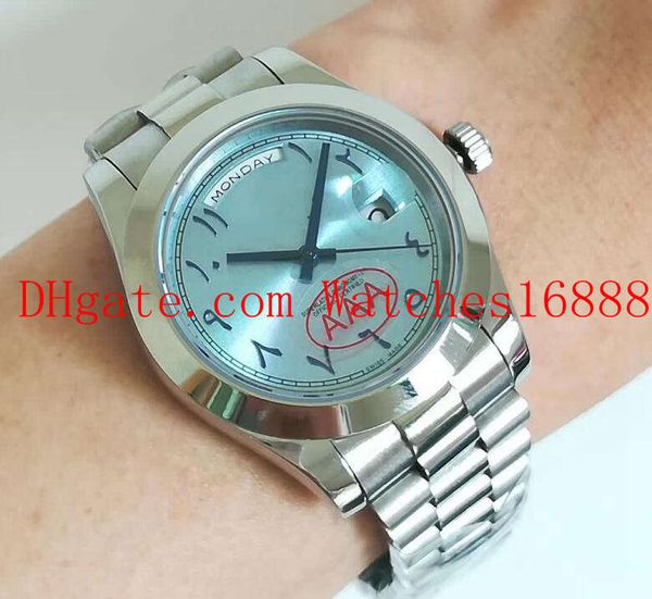 stainless steel day-date 40mm 228206 platinum limited edition arabic script automatic men's casual watch mens movement watches, Slivery;brown
stainless steel day-date 40mm 228206 platinum limited edition arabic script automatic men's casual watch mens movement watches, Slivery;brown