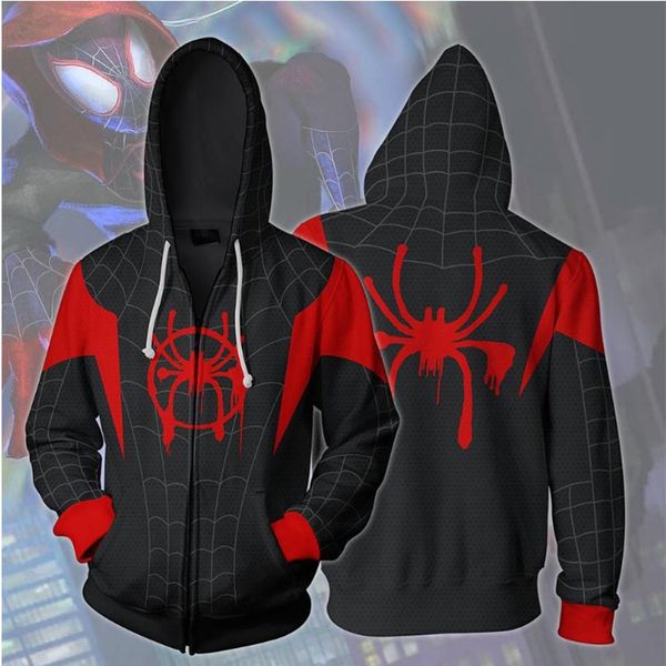 2019 new men and women models hoodie 3d digital printing zipper casual fashion street hooded sweatshirt, Black
2019 new men and women models hoodie 3d digital printing zipper casual fashion street hooded sweatshirt, Black