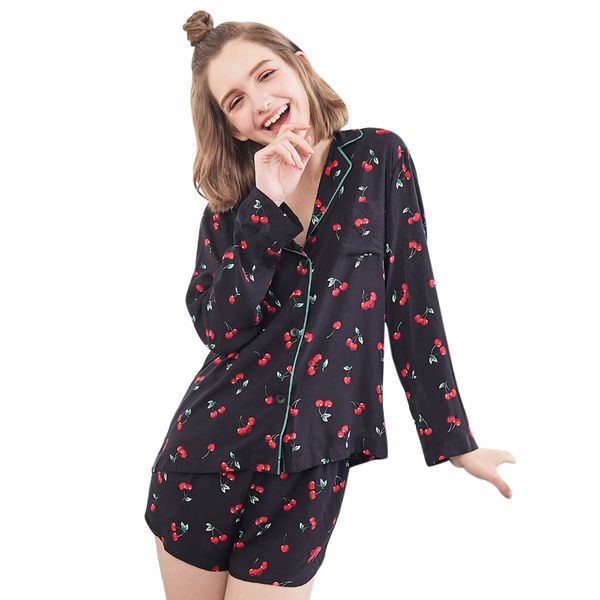 spring printing pattern women pajama set rayon sleepwear long sleeve trousers two paper suit black short pants sleepwear loose, Blue;gray
spring printing pattern women pajama set rayon sleepwear long sleeve trousers two paper suit black short pants sleepwear loose, Blue;gray