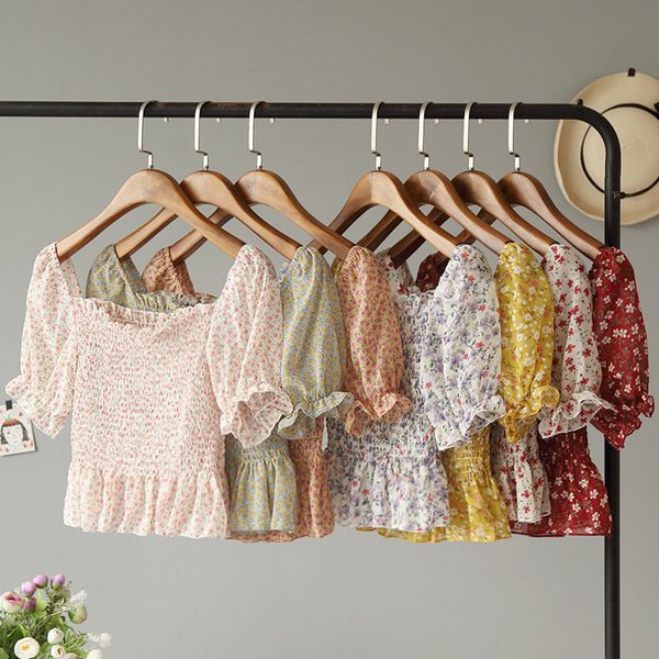 2020 summer new sweet flower women blouses korean mesh patchwork puff sleeve shirts chic kawaii blusas mujer, White
2020 summer new sweet flower women blouses korean mesh patchwork puff sleeve shirts chic kawaii blusas mujer, White