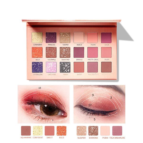 18 color mosaic eye shadow flash powder makeup matte glitter eyeshadow pallete long lasting
18 color mosaic eye shadow flash powder makeup matte glitter eyeshadow pallete long lasting