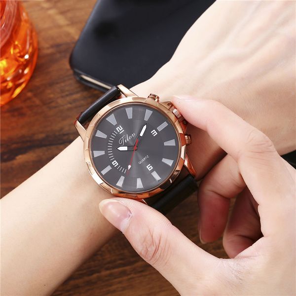 jilou fashion creative big dial double scale belt men's quartz watch gift ing, Slivery;brown
jilou fashion creative big dial double scale belt men's quartz watch gift ing, Slivery;brown