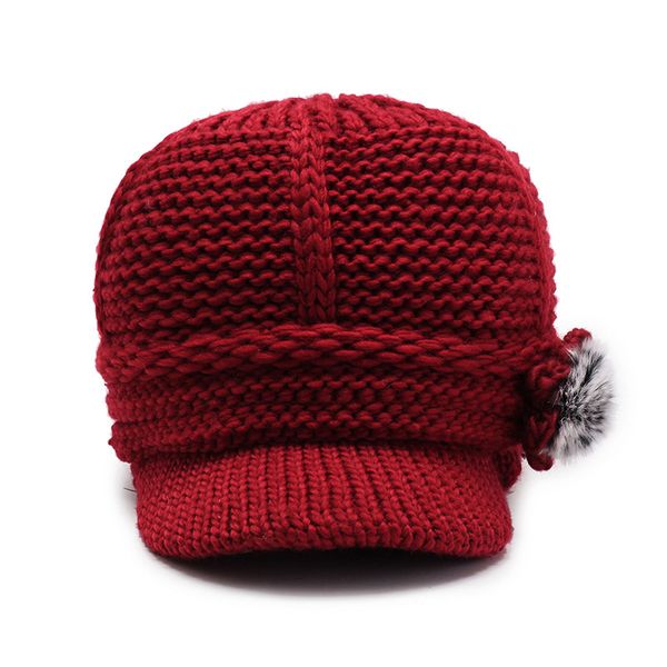 2019 new winter woolen women's knit hat plus velvet thickening wild mother hat, Blue;gray
2019 new winter woolen women's knit hat plus velvet thickening wild mother hat, Blue;gray