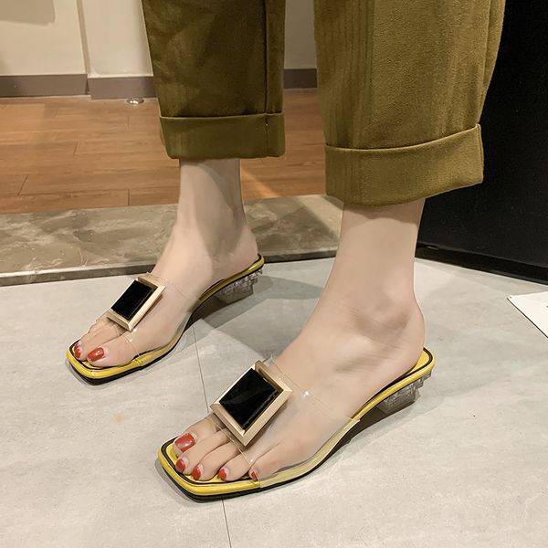 2020 new transparent slippers woman shoes open toe high heel slippers women pumps outdoor low-heeled sandals ladies shoes, Black
2020 new transparent slippers woman shoes open toe high heel slippers women pumps outdoor low-heeled sandals ladies shoes, Black