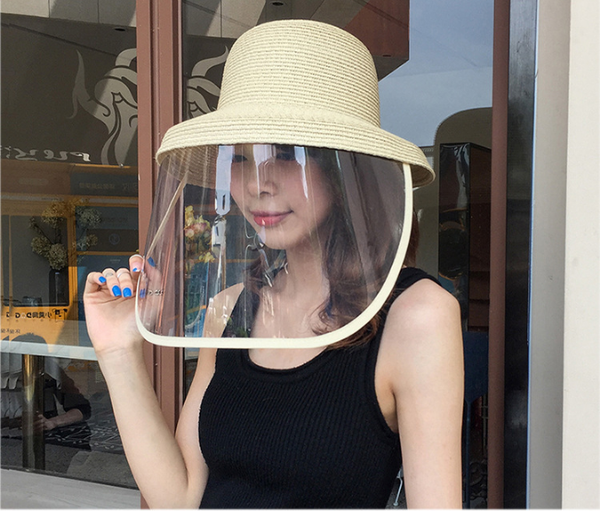 big eave fishman cap protective anti saliva splash spitting dust proof full face shield transparent mask sun straw hat, Black
big eave fishman cap protective anti saliva splash spitting dust proof full face shield transparent mask sun straw hat, Black