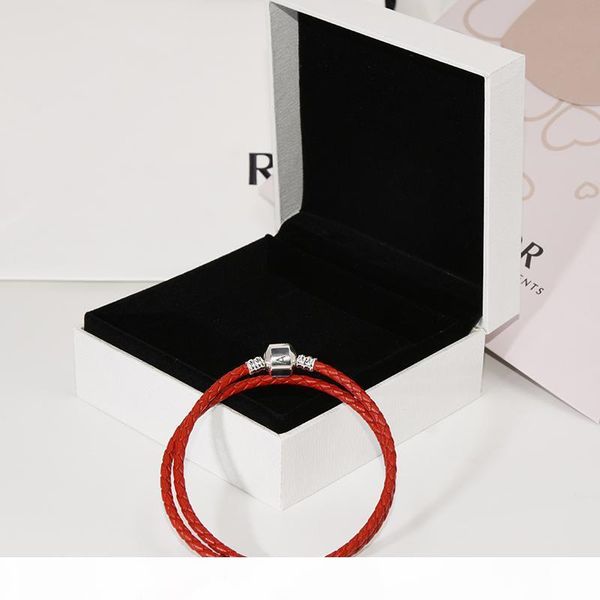 роскошные ювелирные изделия стерлингового серебра 925 подвески браслеты двухслойный красный кожаный rope ручной цепи браслет для женщин с пе, Golden;silver
роскошные ювелирные изделия стерлингового серебра 925 подвески браслеты двухслойный красный кожаный rope ручной цепи браслет для женщин с пе, Golden;silver