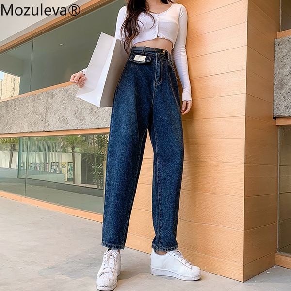 women's jeans mozuleva 2021 spring vintage high waist slouchy green cotton mom denim harem pant women autumn casual ripped trousers, Blue
women's jeans mozuleva 2021 spring vintage high waist slouchy green cotton mom denim harem pant women autumn casual ripped trousers, Blue