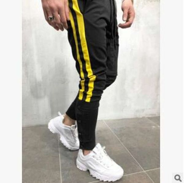 2019 speed sells explosive men's sports pants jogging pants men's color matching foot button halon feet casual sports men, Black
2019 speed sells explosive men's sports pants jogging pants men's color matching foot button halon feet casual sports men, Black
