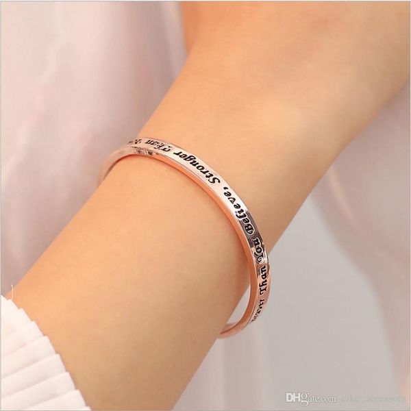 c shape bangle with word you are braver than you believe stronger than you seem rose gold and silver plated, Black
c shape bangle with word you are braver than you believe stronger than you seem rose gold and silver plated, Black
