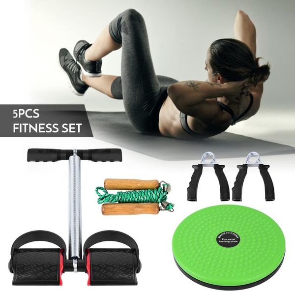 5 pcs spring pedal puller set fitness waist twist board hand grip adjustable jump rope for home office gym fitness equipment
5 pcs spring pedal puller set fitness waist twist board hand grip adjustable jump rope for home office gym fitness equipment