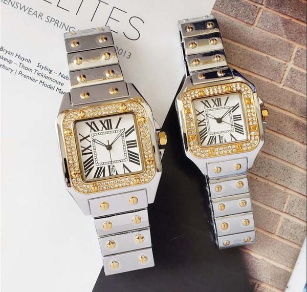 square full diamonds steel quartz watch for man woman japan movement watches diamond wristwatches life waterproof brand male clock items, Slivery;brown
square full diamonds steel quartz watch for man woman japan movement watches diamond wristwatches life waterproof brand male clock items, Slivery;brown