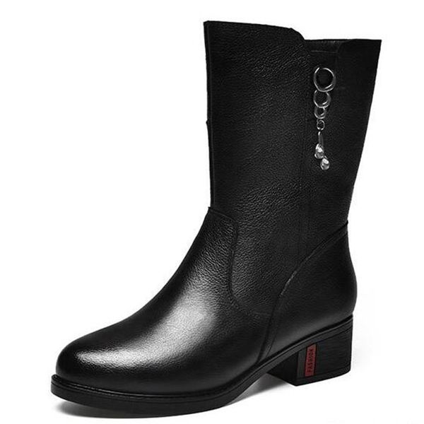 2019 new fashion autumn winter boots mother genuine leather shoes warm snow boots plus size high heel shoes women knight, Black
2019 new fashion autumn winter boots mother genuine leather shoes warm snow boots plus size high heel shoes women knight, Black
