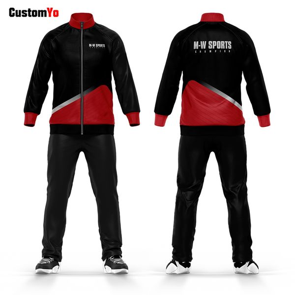 custom printing logo name accept any color pattern sport wear suit, Black;red 
custom printing logo name accept any color pattern sport wear suit, Black;red