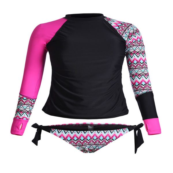2020 swimwear for women long sleeve uv sun protection upf 50+ rash guard 2 piece swimsuit women set
2020 swimwear for women long sleeve uv sun protection upf 50+ rash guard 2 piece swimsuit women set