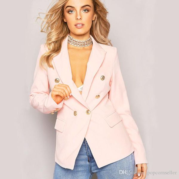 

fashionable new womens suits formal wear unbuttoned generous and decent outfit designer long sleeve women clothing, White;black