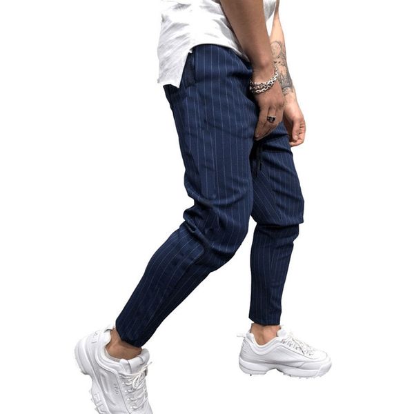 2019 style men's leggings men's small leg suit pants stripe fashion casual high pants with sports hip hop sweatpants, Black
2019 style men's leggings men's small leg suit pants stripe fashion casual high pants with sports hip hop sweatpants, Black