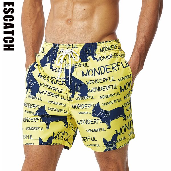 escatch men's beach shorts polyester surfing swimwear male board shorts with lining printed swim trunks
escatch men's beach shorts polyester surfing swimwear male board shorts with lining printed swim trunks