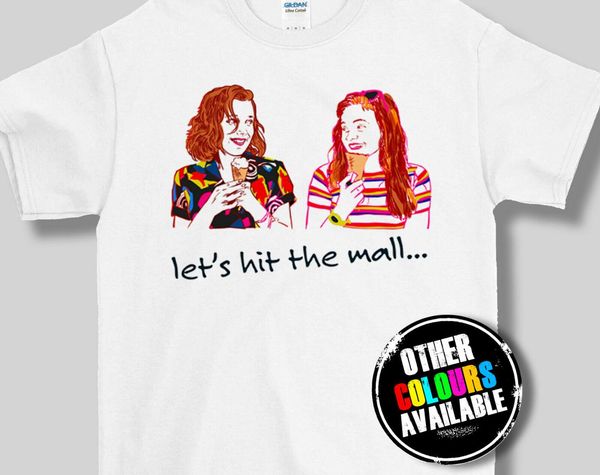 stranger tee things ele and max t-shirt tee, t shirt starcourt mall fan art, White;black
stranger tee things ele and max t-shirt tee, t shirt starcourt mall fan art, White;black