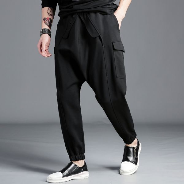 men's pants m~4xl 2021 clothing korean version fashionable big pocket with legs harun loose leisure plus size guard, Black
men's pants m~4xl 2021 clothing korean version fashionable big pocket with legs harun loose leisure plus size guard, Black
