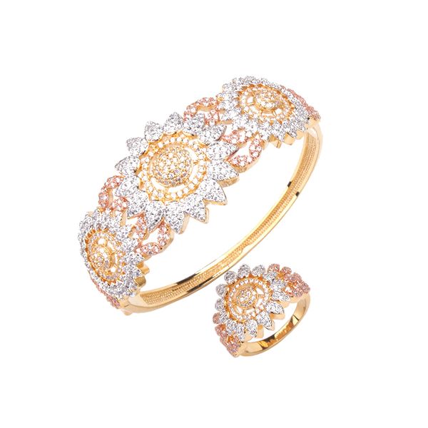 luxury fashion classic tricolor bracelet with ring suit copper zircon jewelry wedding engagement party jewelry b0789, Black
luxury fashion classic tricolor bracelet with ring suit copper zircon jewelry wedding engagement party jewelry b0789, Black