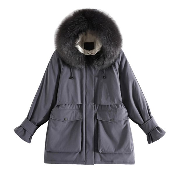 new autumn winter women coat plus size fashion vestidos casual loose pocket big fur collar solid cotton coat for women outerwear, Black
new autumn winter women coat plus size fashion vestidos casual loose pocket big fur collar solid cotton coat for women outerwear, Black