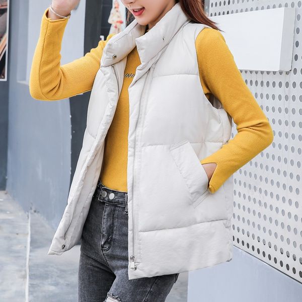 women's vest coats winter autumn loose hooded zipper vest coats female solid short outerwear cotton jacket pocket vests, Black;white
women's vest coats winter autumn loose hooded zipper vest coats female solid short outerwear cotton jacket pocket vests, Black;white