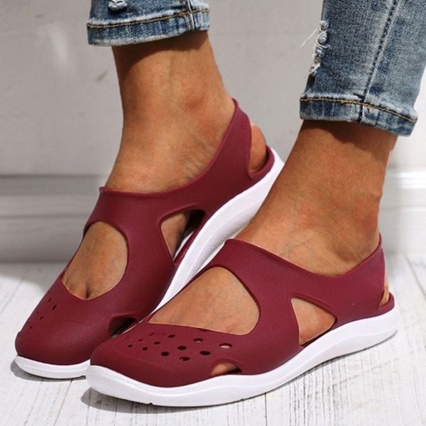 2020 summer women hole shoes beach sandals hollow out shoes baotou non-slip soft bottom jelly student, Black
2020 summer women hole shoes beach sandals hollow out shoes baotou non-slip soft bottom jelly student, Black