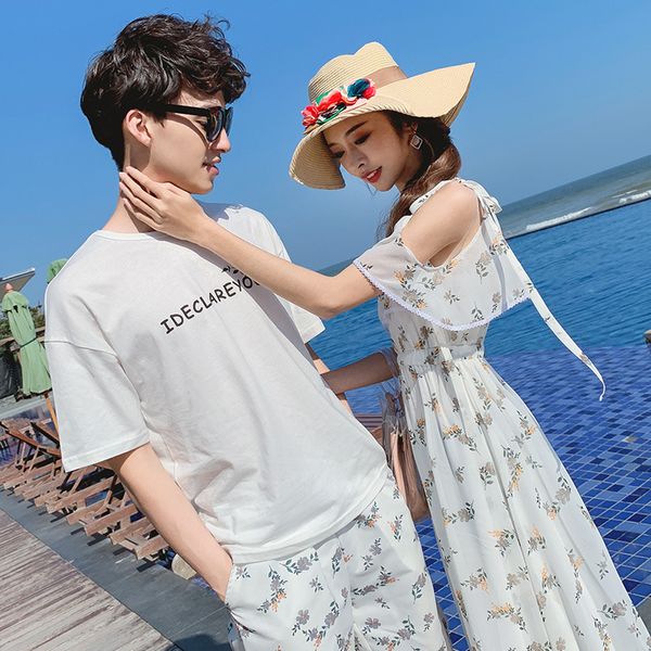 2019 seaside on vacation песчаные пляжи любителей платье с коротким рукавом будет кодовый костюм мужчины и женщины шорты медового месяца кос, White;black
2019 seaside on vacation песчаные пляжи любителей платье с коротким рукавом будет кодовый костюм мужчины и женщины шорты медового месяца кос, White;black