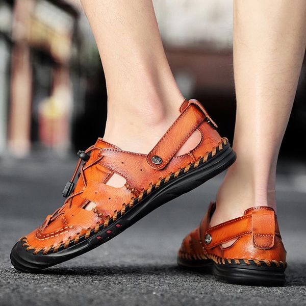 men leather sandal new summer men sandals 2020 leisure beach casual shoes leather sandals big size#0227, Black
men leather sandal new summer men sandals 2020 leisure beach casual shoes leather sandals big size#0227, Black