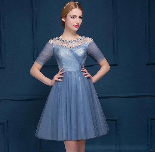 a line short late spring and summer dance party evening dresses new gauze bridesmaid hollow back strap prom dresses dh121, Black;red
a line short late spring and summer dance party evening dresses new gauze bridesmaid hollow back strap prom dresses dh121, Black;red