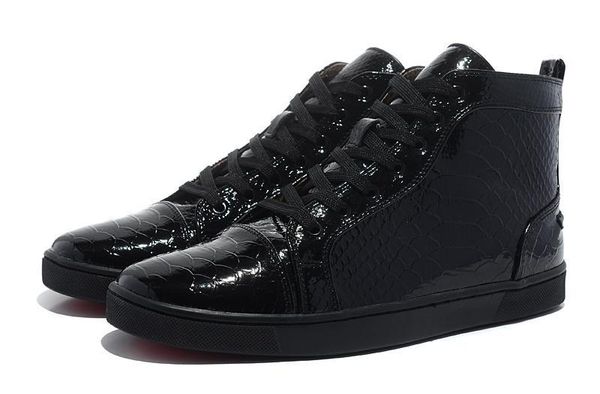 high top mens конструктора класса люкс туфли с красной подошвой мужчины женщины черный змеиной повседневная обувь brand new unisex comfort к, Black
high top mens конструктора класса люкс туфли с красной подошвой мужчины женщины черный змеиной повседневная обувь brand new unisex comfort к, Black
