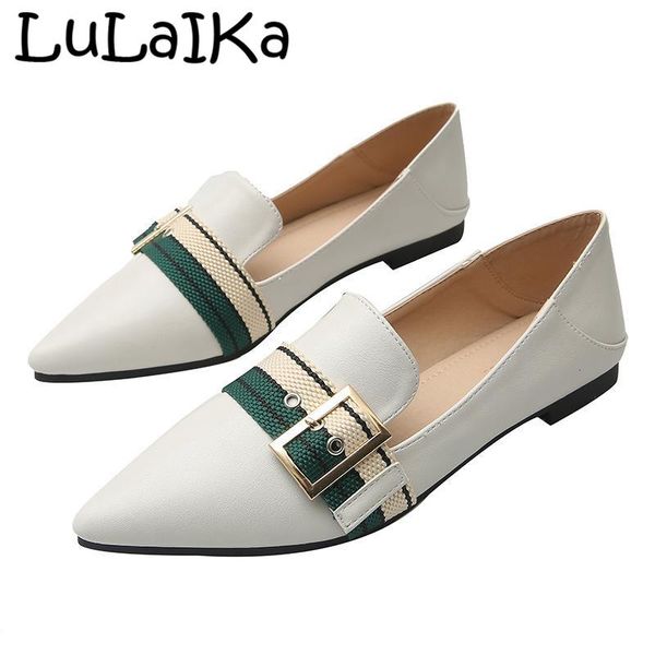 2020 spring autumn women new leather pointed belt buckle color matching comfortable soft bottom two wear casual flat shoes, Black
2020 spring autumn women new leather pointed belt buckle color matching comfortable soft bottom two wear casual flat shoes, Black