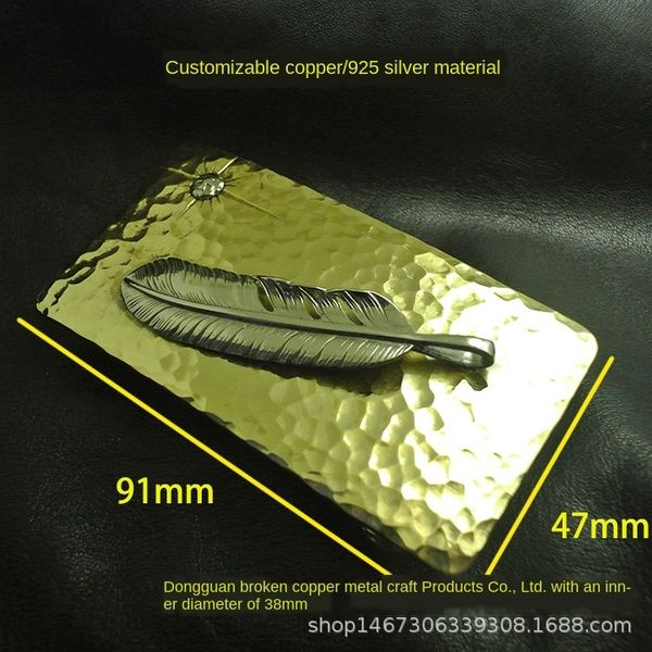pure copper handmade hammering feather belt personalized white copper men's and women's creative belt plate buckle smooth buckle, Slivery;black
pure copper handmade hammering feather belt personalized white copper men's and women's creative belt plate buckle smooth buckle, Slivery;black
