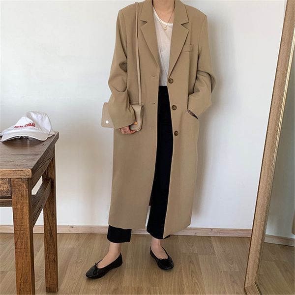 hzirip stylish feminine high street all match loose brief chic 2019 office ladies suit coat elegant women long basic blazers, White;black
hzirip stylish feminine high street all match loose brief chic 2019 office ladies suit coat elegant women long basic blazers, White;black