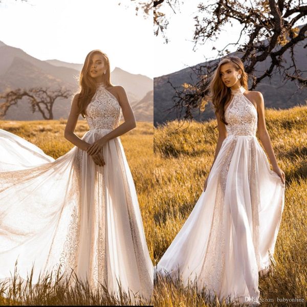 2020 новый летний boho свадебные платья сад bohemian линия холтер шеи шнурка лиф long beach страна свадебные платья, White
2020 новый летний boho свадебные платья сад bohemian линия холтер шеи шнурка лиф long beach страна свадебные платья, White