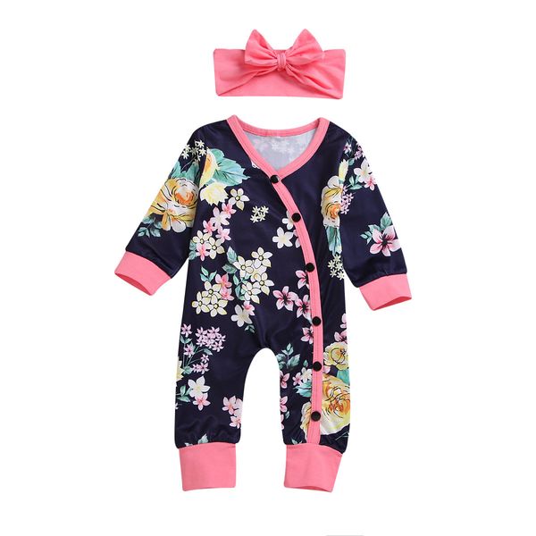 newborn baby girl rompers floral long sleeve footless romper jumpsuit cotton, Blue
newborn baby girl rompers floral long sleeve footless romper jumpsuit cotton, Blue
