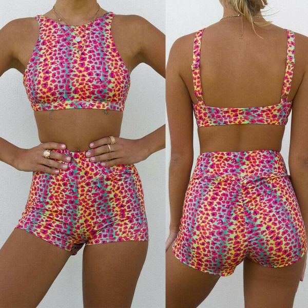 2pcs womens yoga workout gym leopard tank sleeve crop pants set shorts fitness sports wear suit two piece sets, White;red
2pcs womens yoga workout gym leopard tank sleeve crop pants set shorts fitness sports wear suit two piece sets, White;red