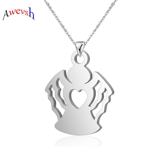 awevsh 2019 новый женский из нержавеющей стали ювелирные изделия, хранитель ангел крылья ожерелье, ювелирные изделия первое причастие, заявл, Silver
awevsh 2019 новый женский из нержавеющей стали ювелирные изделия, хранитель ангел крылья ожерелье, ювелирные изделия первое причастие, заявл, Silver