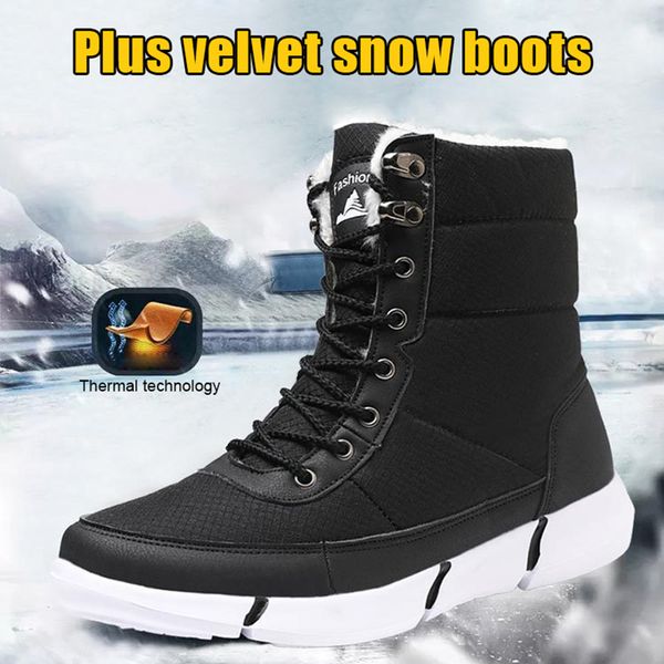 men winter shoes snow boots warm lightweight anti-slip breathable for outdoor j9, Black
men winter shoes snow boots warm lightweight anti-slip breathable for outdoor j9, Black