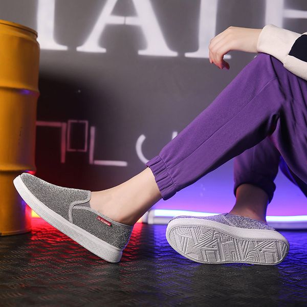 women's basic shoes fashion sequins solid color flat-bottomed sneakers nightclub trend wild warm non-slip fashion casual shoes, Black
women's basic shoes fashion sequins solid color flat-bottomed sneakers nightclub trend wild warm non-slip fashion casual shoes, Black