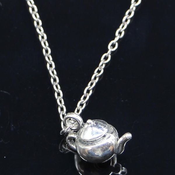 20pcs new fashion necklace 18x13x10mm 3d teapot silver pendants short long women men colar gift jewelry choker
20pcs new fashion necklace 18x13x10mm 3d teapot silver pendants short long women men colar gift jewelry choker