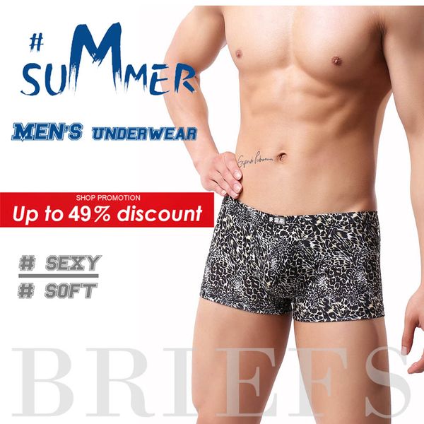 2019 new style summer mens leopard printed boxers underpants shorts low rise breathable basic soft men's underwear, Black;white
2019 new style summer mens leopard printed boxers underpants shorts low rise breathable basic soft men's underwear, Black;white