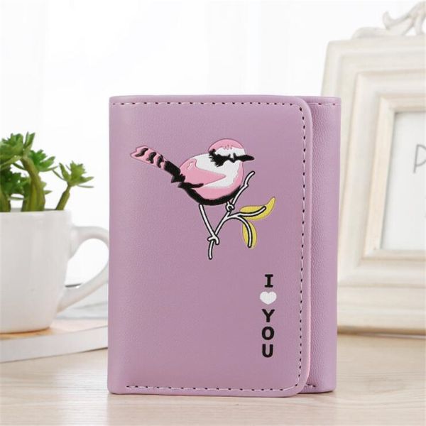 useful pu leather hasp short wallet bird print mini clutch female purse coin card holder wallet money dollar bag billetera mujer, Red;black
useful pu leather hasp short wallet bird print mini clutch female purse coin card holder wallet money dollar bag billetera mujer, Red;black